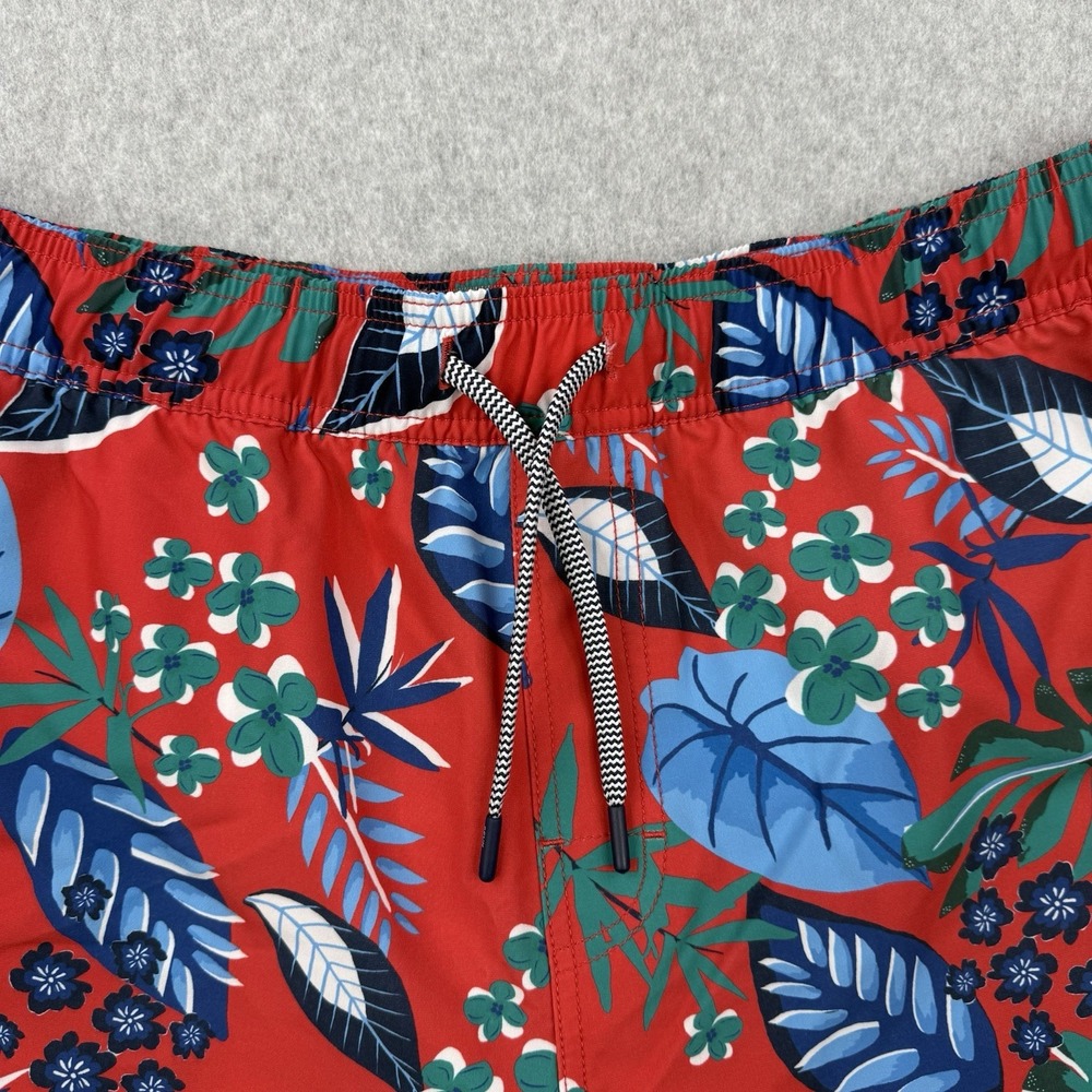 Reyn‎ Spooner Shorts Mens Large Red Floral Bamboo Blend Swim Trunks Hawaiian - Picture 2 of 13
